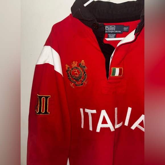 NWOT Ralph Lauren Heaviky Embrodered Polo Rugby Long Sleeve Pullover Shirt - Picture 3 of 8